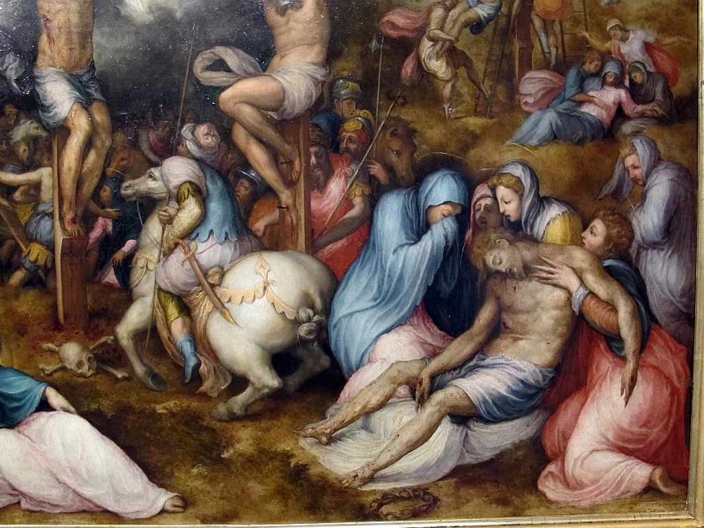 Passione di Cristo. Crocifissione - Museo civico (Prato), dettaglio 4